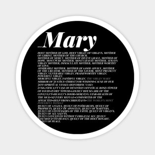 Litany Our Lady Mary Magnet